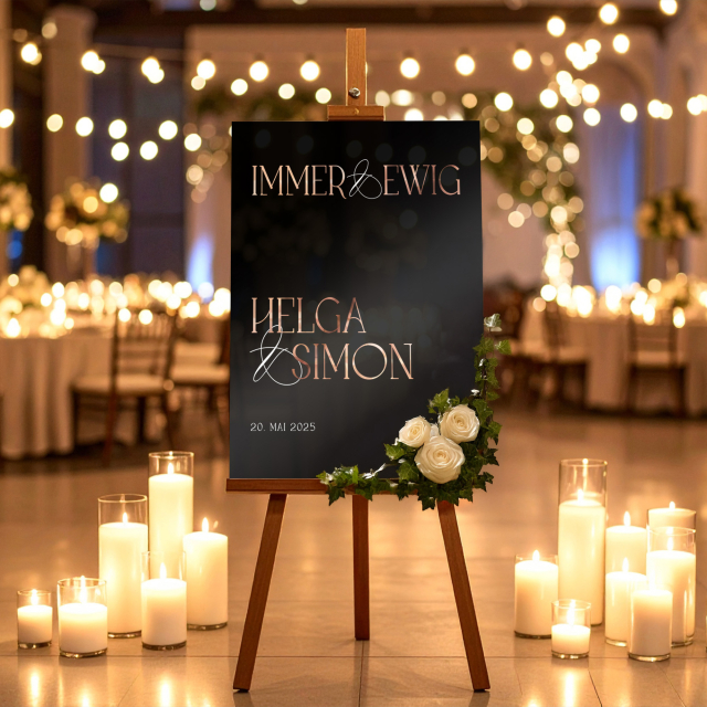 Willkommensschild Stil 1